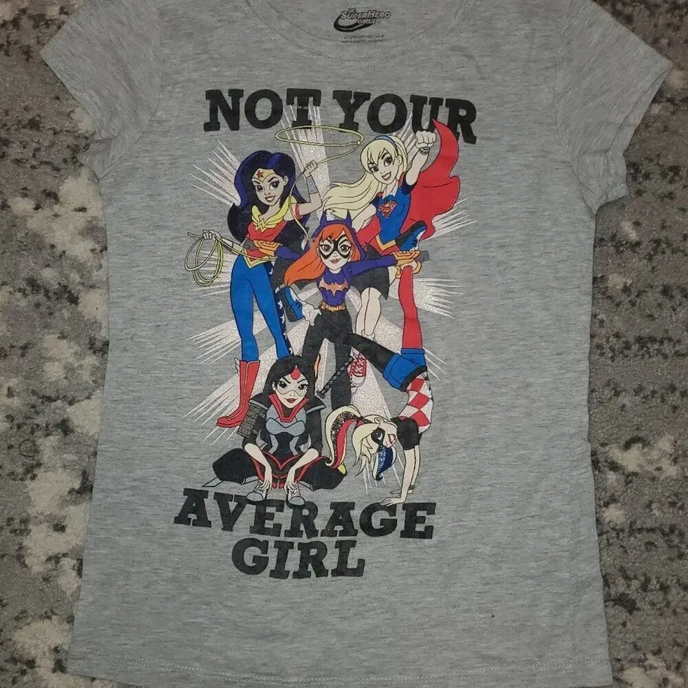 Justice and DC Girls Set of 4 Tops || Large EUC
